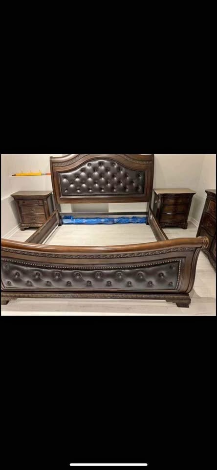 King bedset complete set solid wood