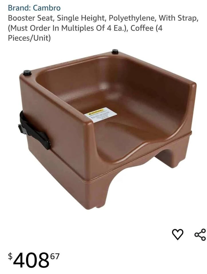 Cambro booster seat commercial grade