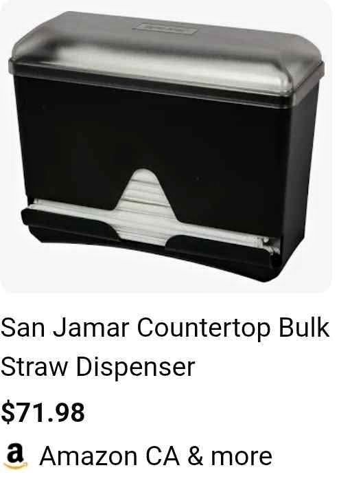 San jamar straw dispenser