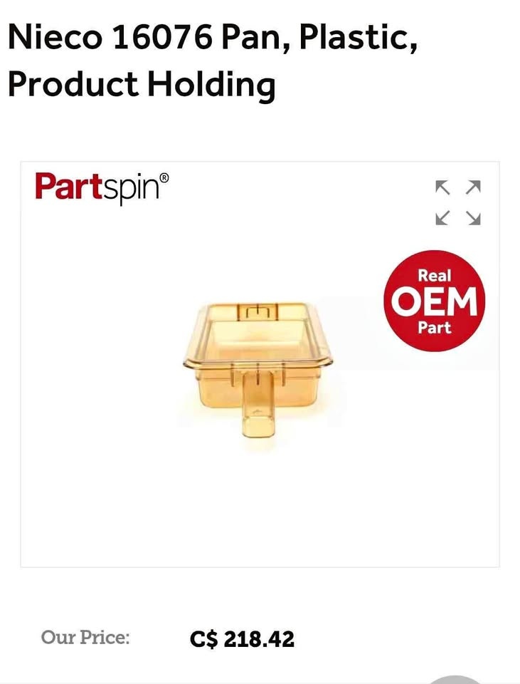 Neico pans hot holding insert