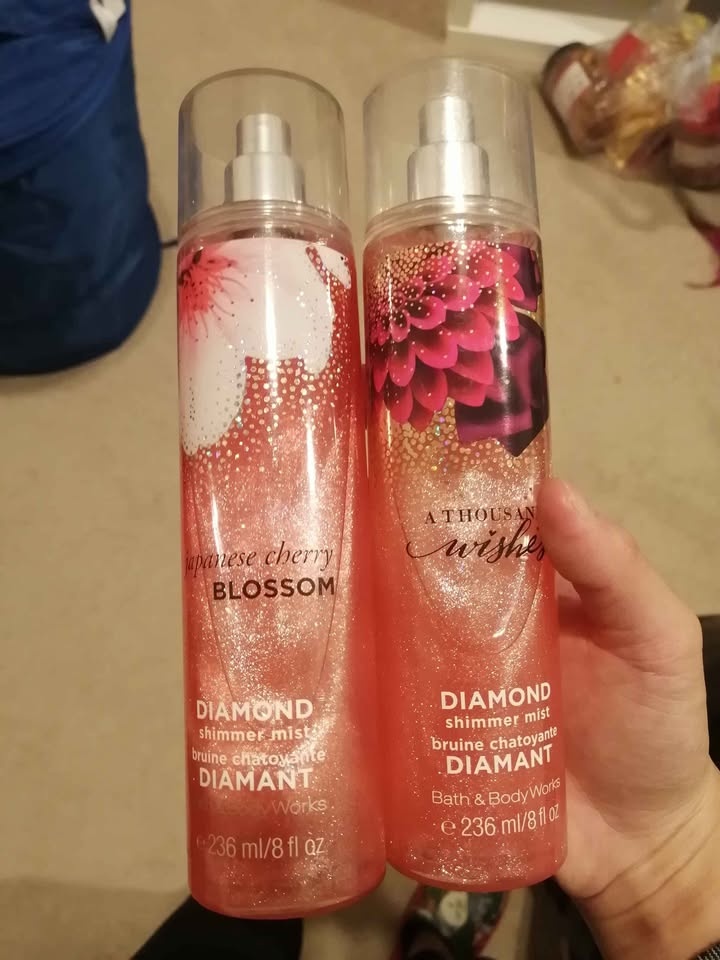Bath and body works shimmer mists