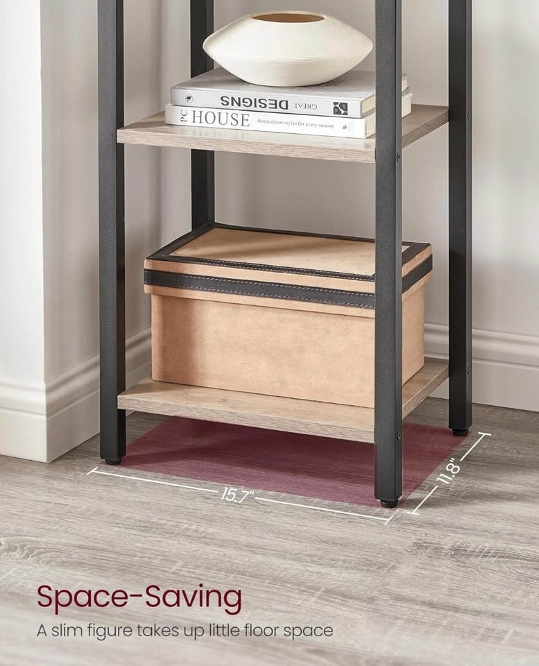 VASAGLE 6-Tier Industrial Bookcase – New in Box - photo 3