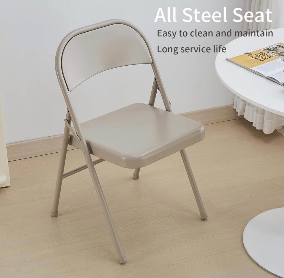 Brand New Set of 3 Metal Folding Chair - photo 3
