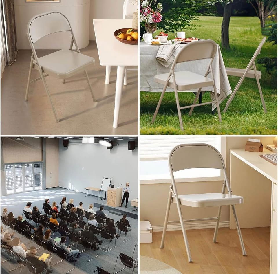 Brand New Set of 3 Metal Folding Chair - photo 5