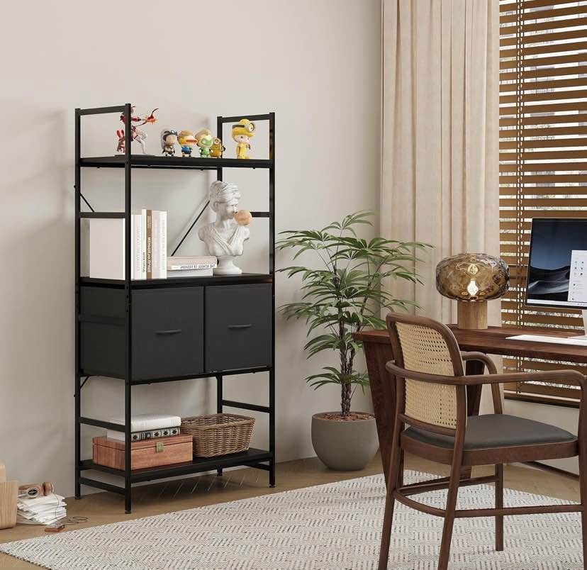 Brand New 4-Tier Storage shelf with 2 Drawers - photo 2