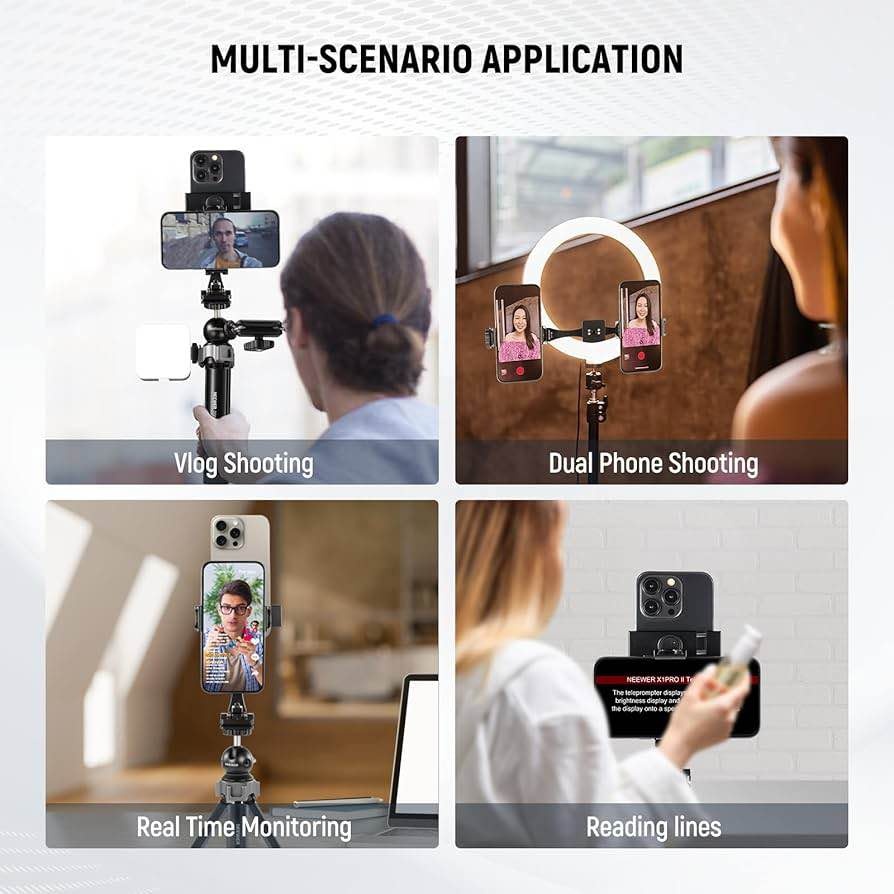 NEEWER Metal Dual Phone Tripod Mount (SP-08) - photo 5