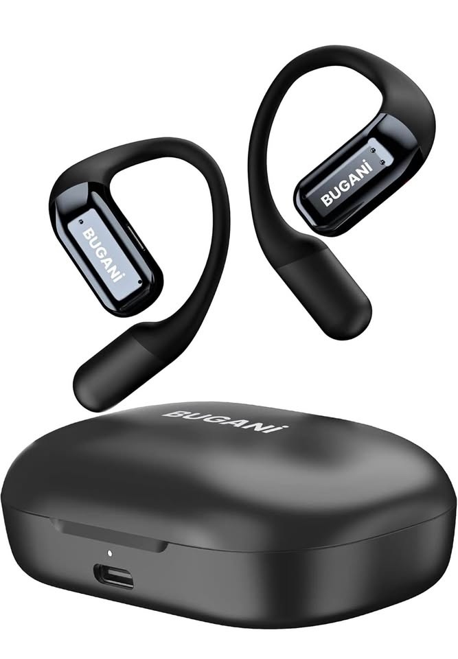 BUGANI B10 Open-Ear Wireless Headphones (Black)