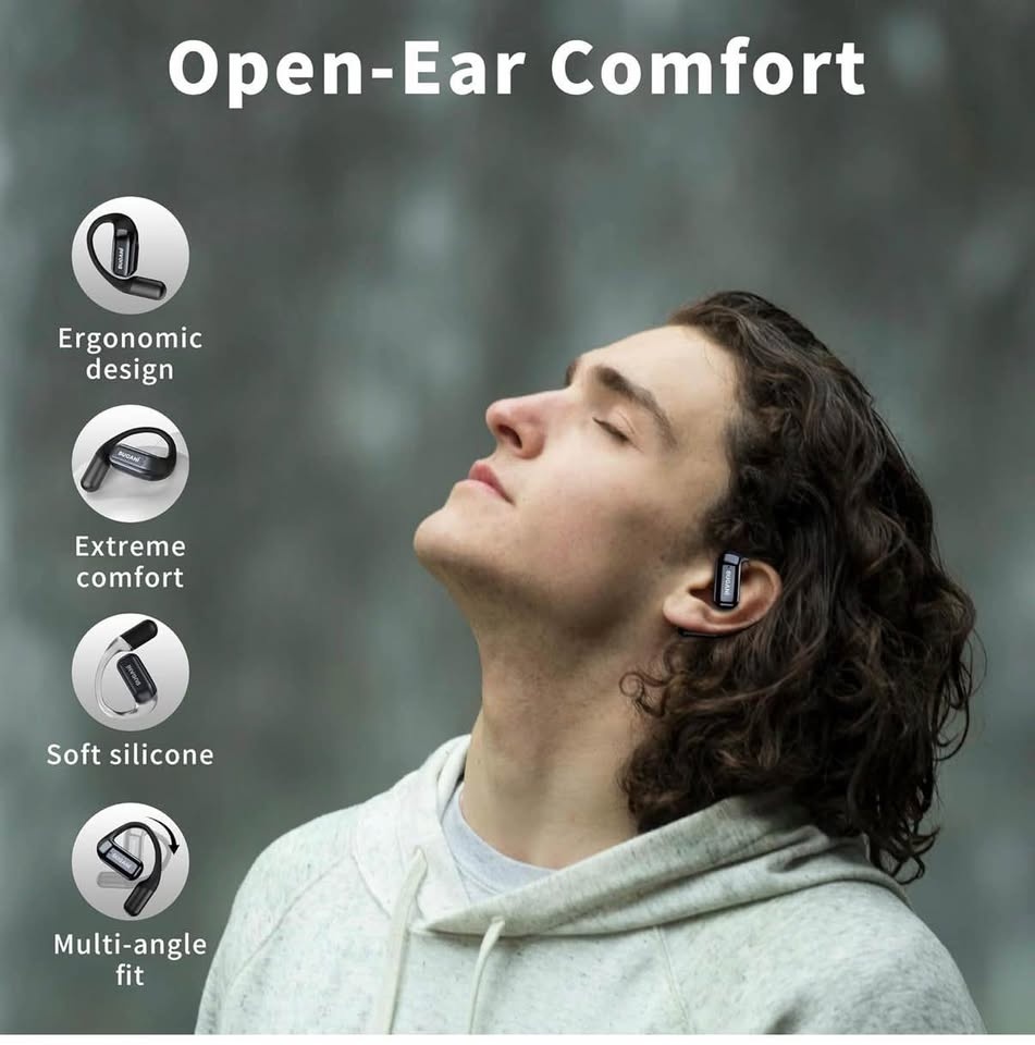 BUGANI B10 Open-Ear Wireless Headphones (Black) - photo 3