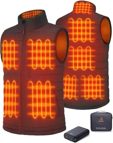 GOTOBI Men's Heated Vest 16000mAh Camel Canvas Sherpa - photo 3