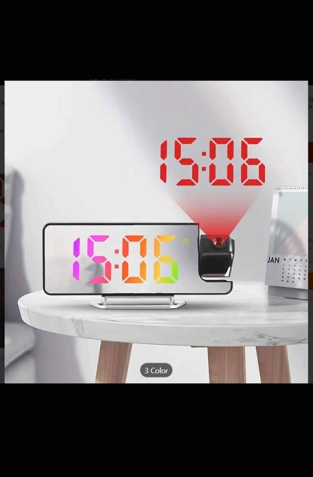 LED Alarm Clock with Temperature Display & USB - photo 3