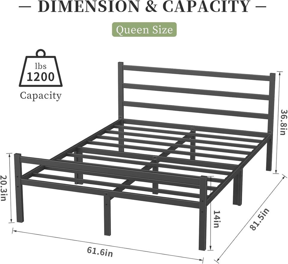 Queen Heavy Duty Platform Bed - BRAND NEW - photo 5