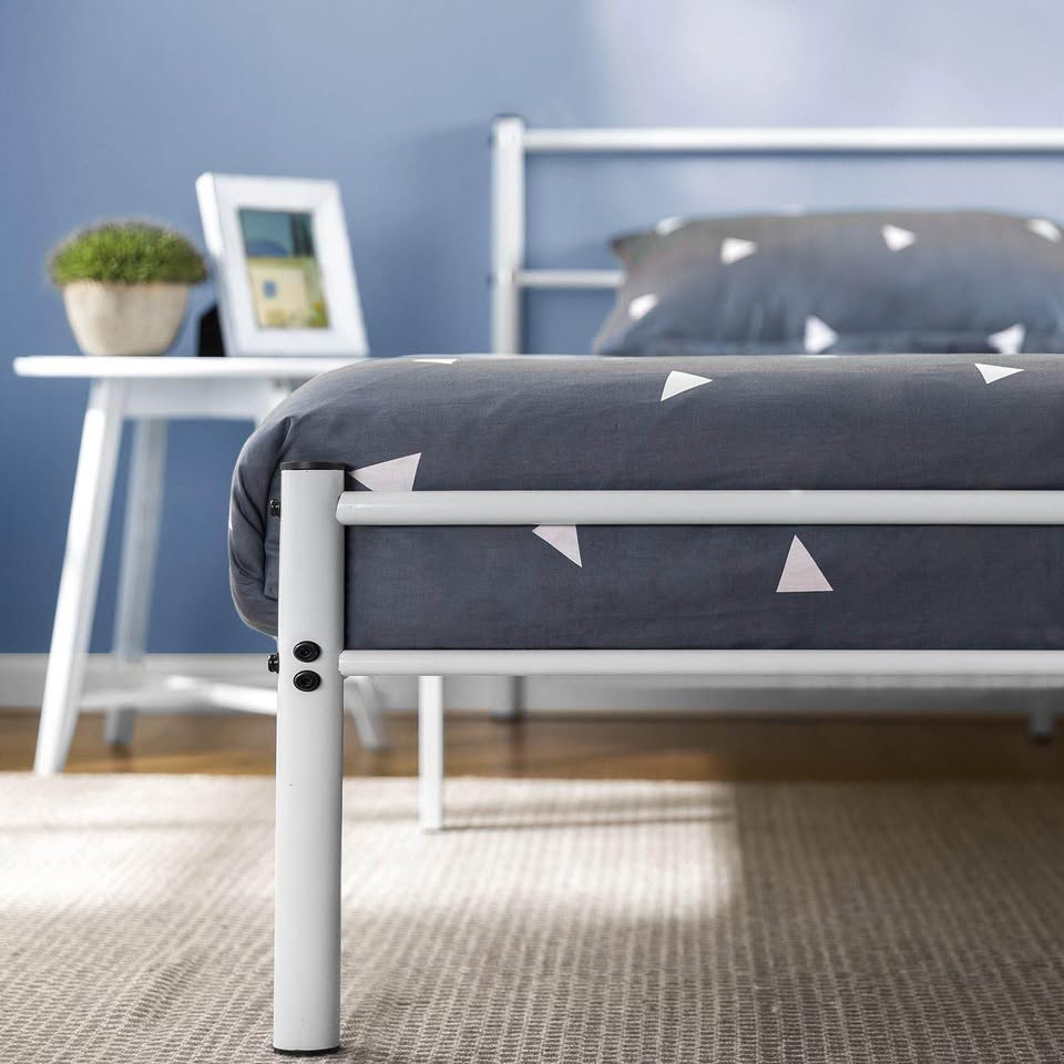 Twin/Single Metal Platform Bed with Strong Slats - BRAND NEW - photo 3
