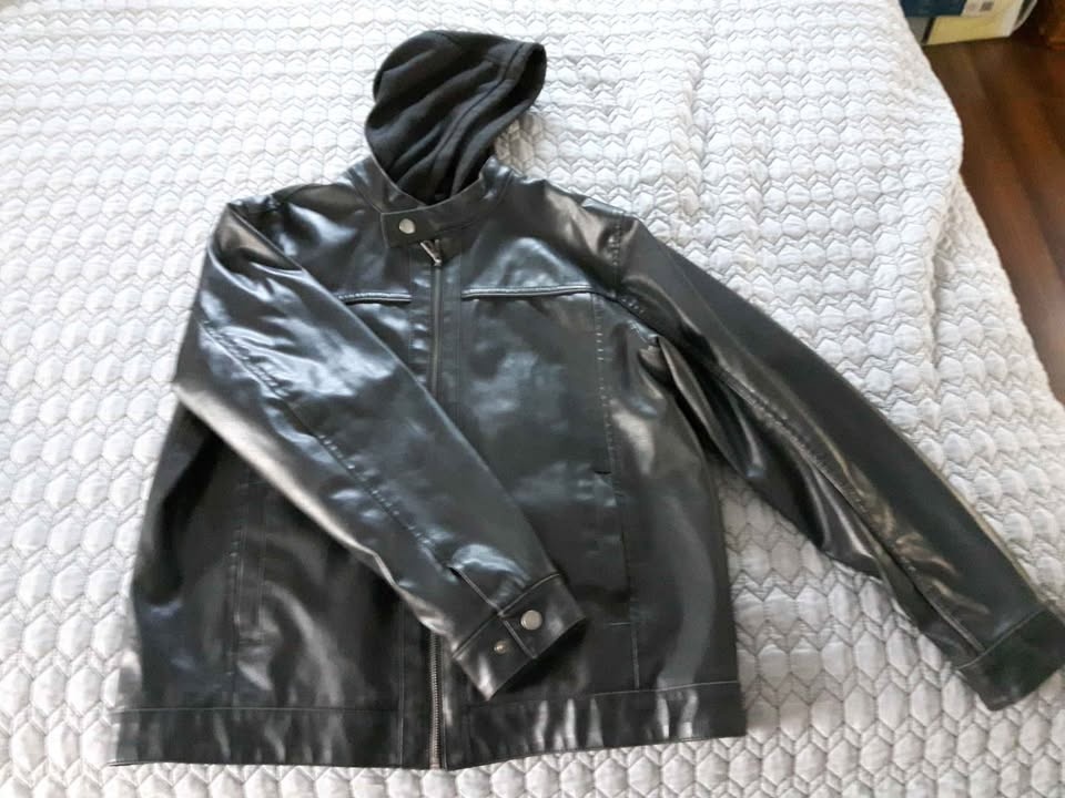 Faux leather jacket