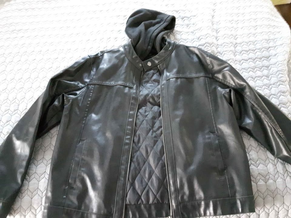 Faux leather jacket - photo 2