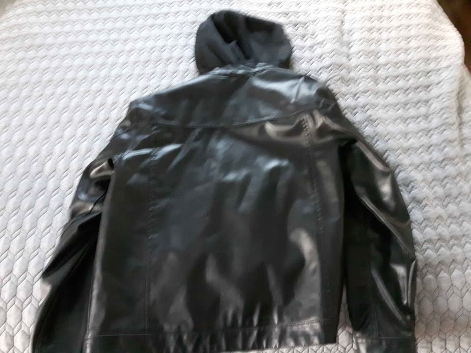 Faux leather jacket - photo 4