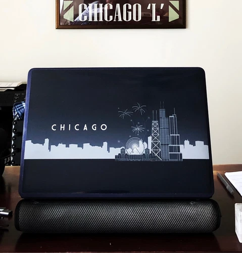 Laptop Skin - New, Unused - Chicago Skyline - Local artisan