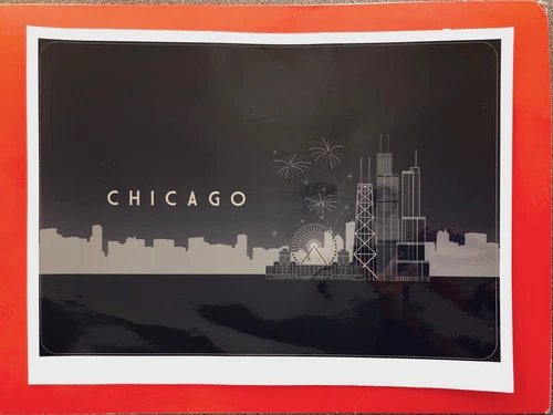 Laptop Skin - New, Unused - Chicago Skyline - Local artisan - photo 2