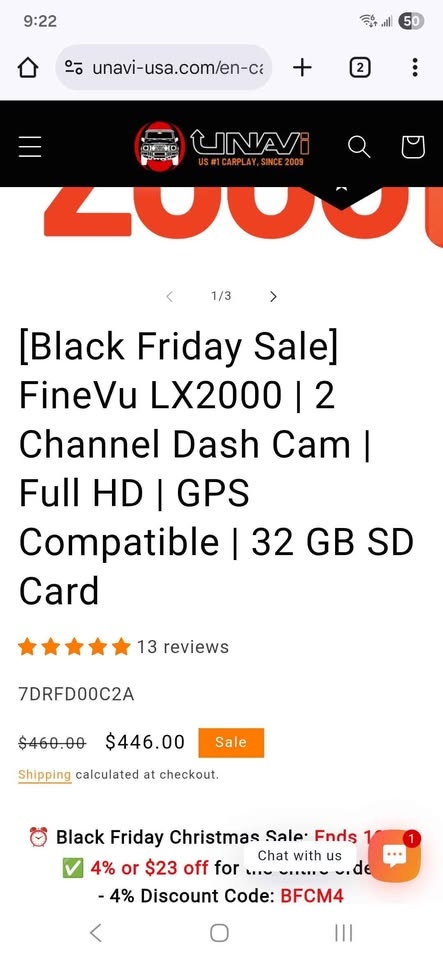 Brand new dashcam/ Car Camera Fine Vu LX2000 - photo 2