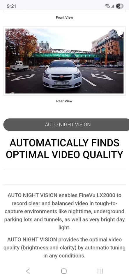 Brand new dashcam/ Car Camera Fine Vu LX2000 - photo 4