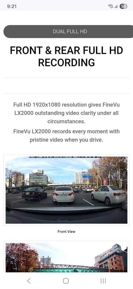 Brand new dashcam/ Car Camera Fine Vu LX2000 - photo 5
