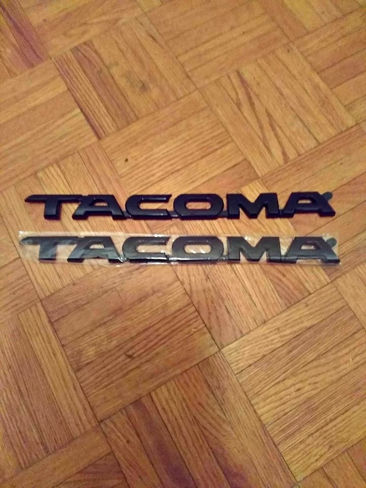 QUALITY TACOMA SET OF 2 SIDE PANEL REPLACEMENT EMBLEMS