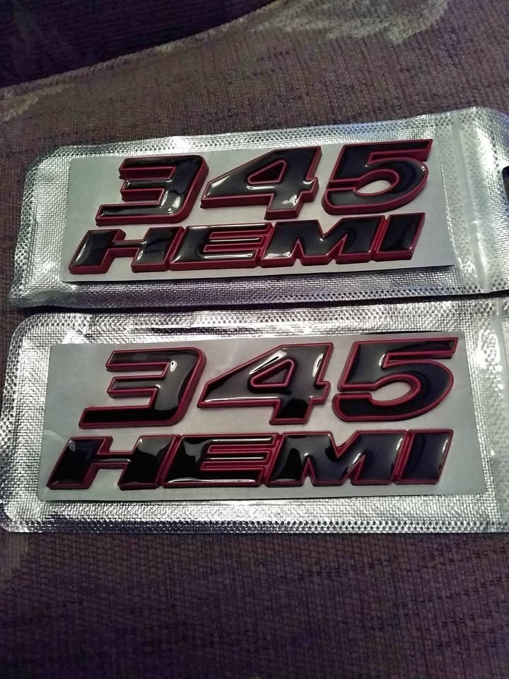 345 HEMI Dodge Charger Challenger Side Panel Emblems