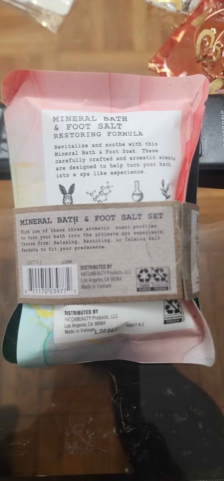 Mineral bath & foot salt set - photo 3