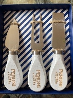Peroni Nastro Azzuro 3 cheese knife set new in box - photo 2
