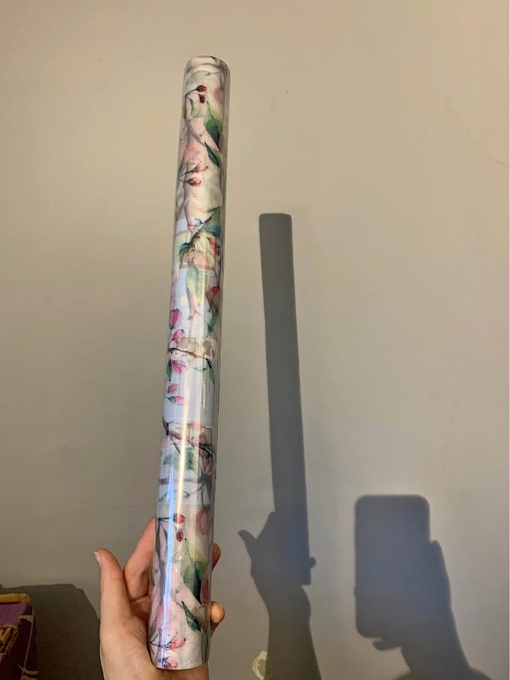 Floral glass sticker