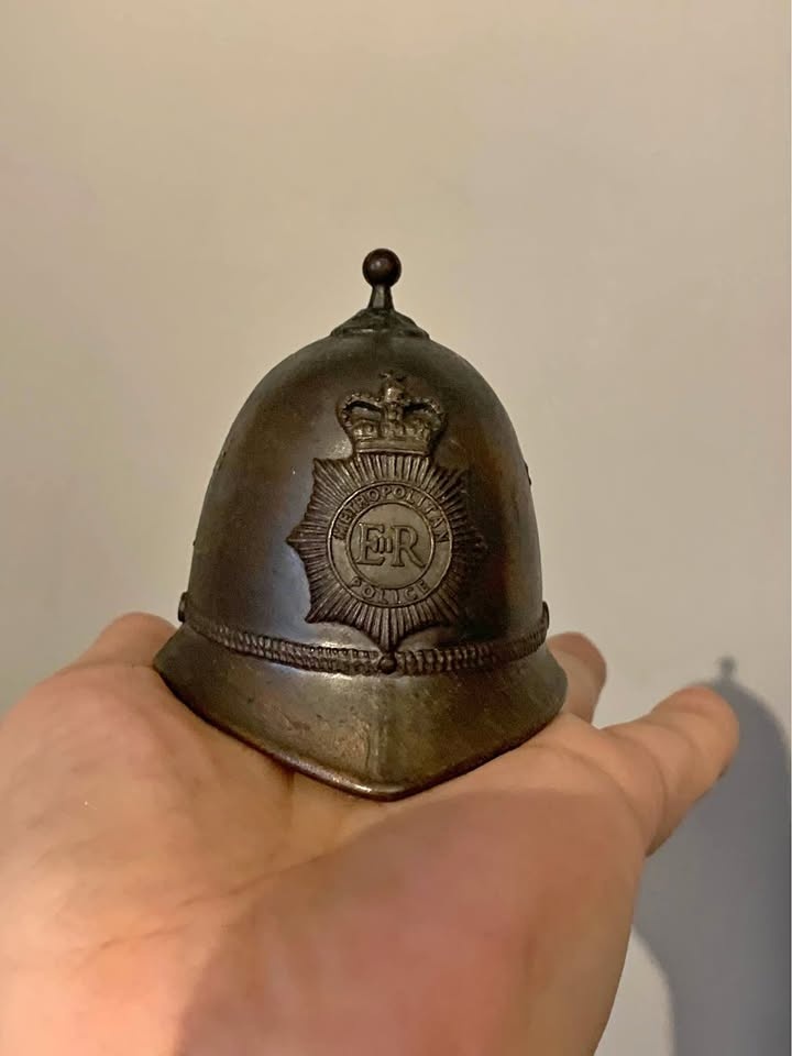 Small Metal Police Helmet