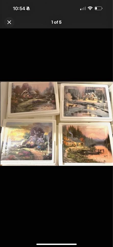 Thomas Kinkade Seasons Wall Plaques