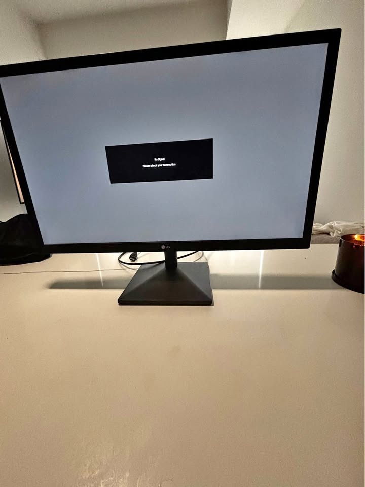 Lg desk monitor - pick up by Thursday