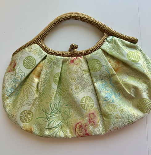 Vintage JP Fushi Floral Fabric Handle Button Loop Closure - photo 3
