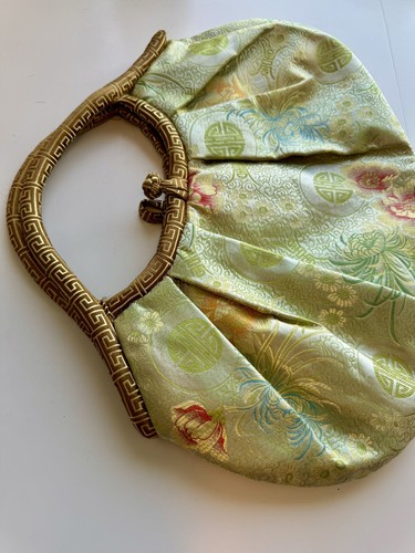 Vintage JP Fushi Floral Fabric Handle Button Loop Closure - photo 4