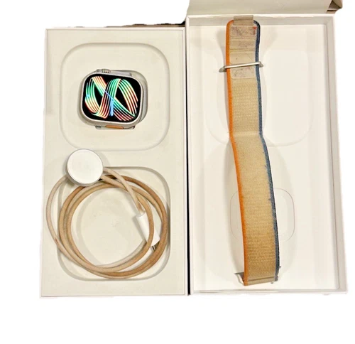 Apple Watch Ultra 2 49mm Titanium Orange/Beige PRE-OWNED - photo 2