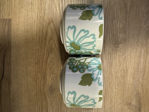 Set of 8 VILLEROY & BOCH SCARLETT FLAT CUPS & SAUCERS 2 1/2" - photo 2