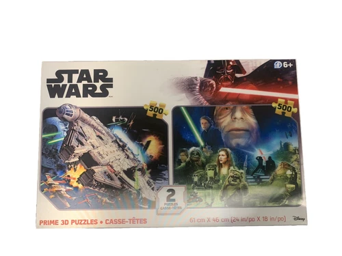 Star Wars Puzzles 1000pcs Prime 3D Lenticular 2 Set Puzzles Bran - photo 2