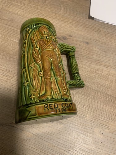 Vintage 1972 NapcoWare Beer Stein Red Coat Army 8" Tall