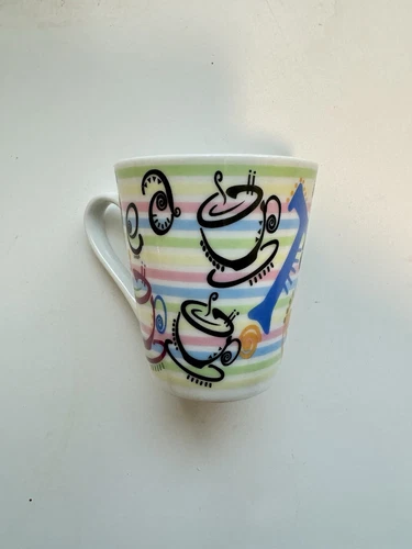 Create By Just Mugs Set Of 4 Cups And Saucers Espresso Coffee /T - photo 3