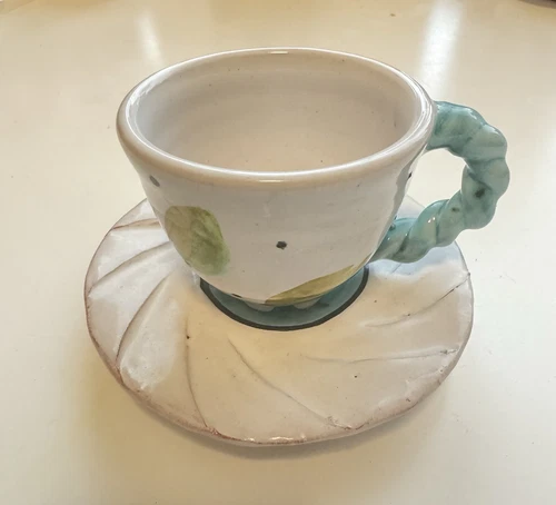 Create By Just Mugs Set Of 4 Cups And Saucers Espresso Coffee /T - photo 5
