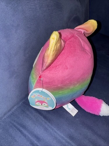 Squishmallows 7” Xenia Ombré Rainbow Fox Kellytoy 2021 NWT - photo 5