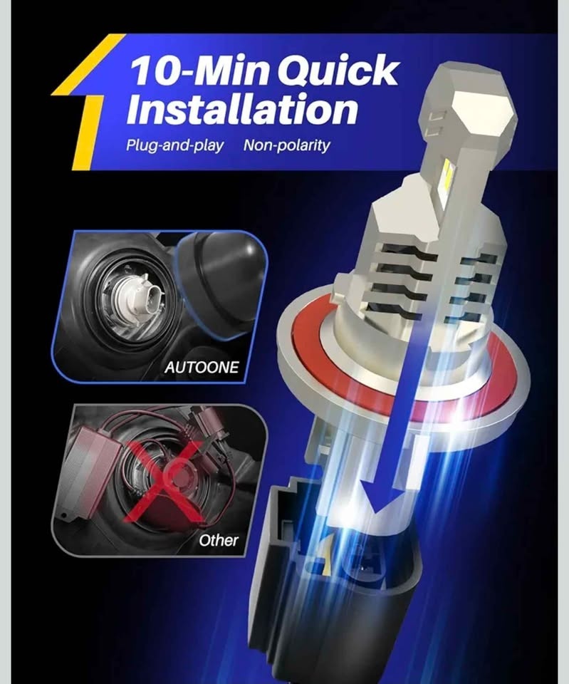 AUTOONE 9008 / H13 LED Headlight Bulbs - photo 4