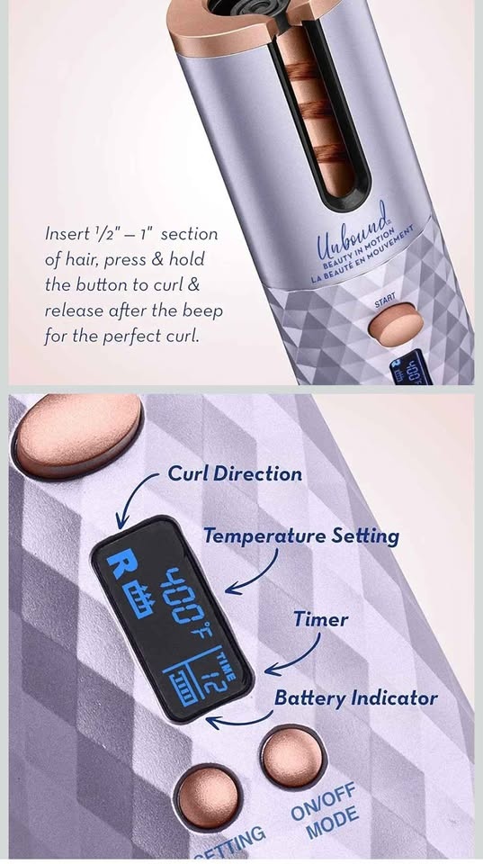 BRAND NEW - Conair Cordless Curler - photo 2