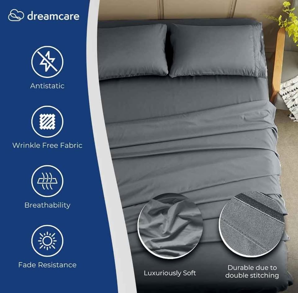 BRAND NEW - Full Size Bedsheets w/ 4 Pillow Cases - photo 2