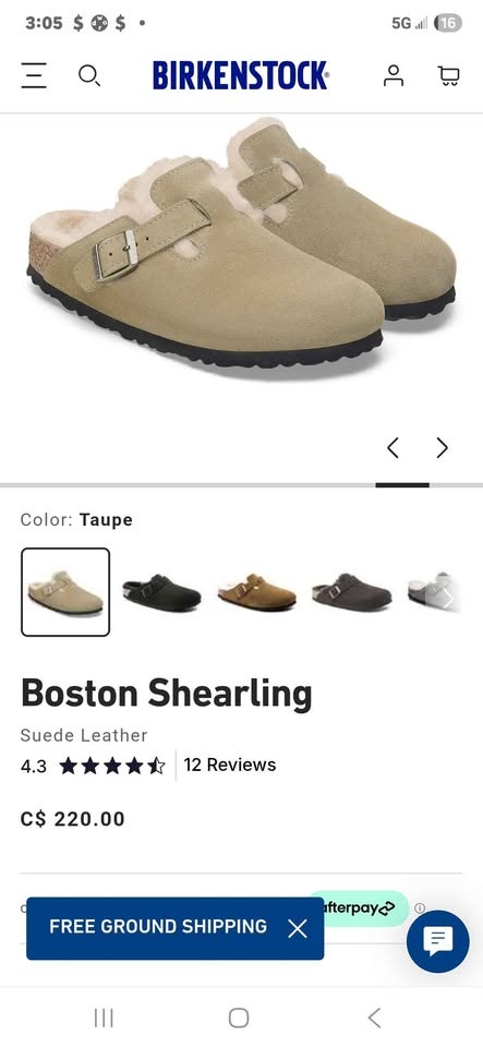 New! BIRKENSTOCK Boston Shearling Clogs Sz.38 - photo 3