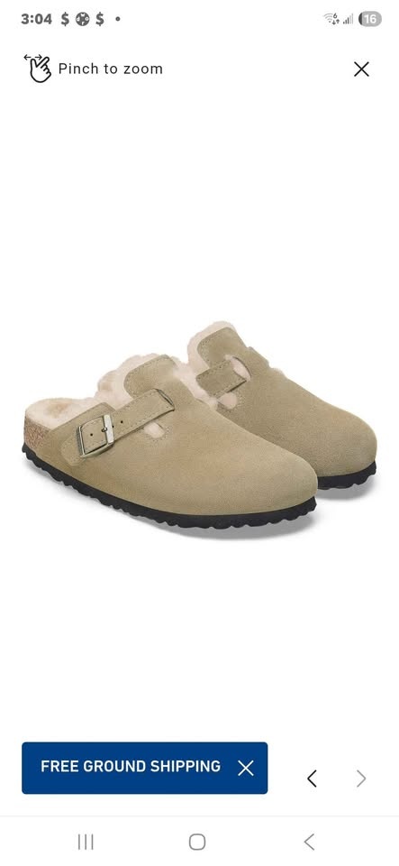 New! BIRKENSTOCK Boston Shearling Clogs Sz.38 - photo 5