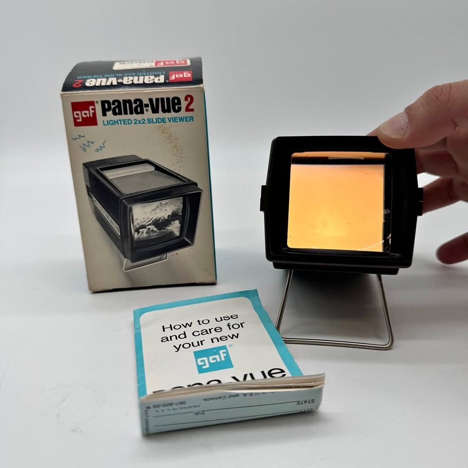Vintage GAF Pana-Vue 2 Slide Viewer w/ Box (1960s)