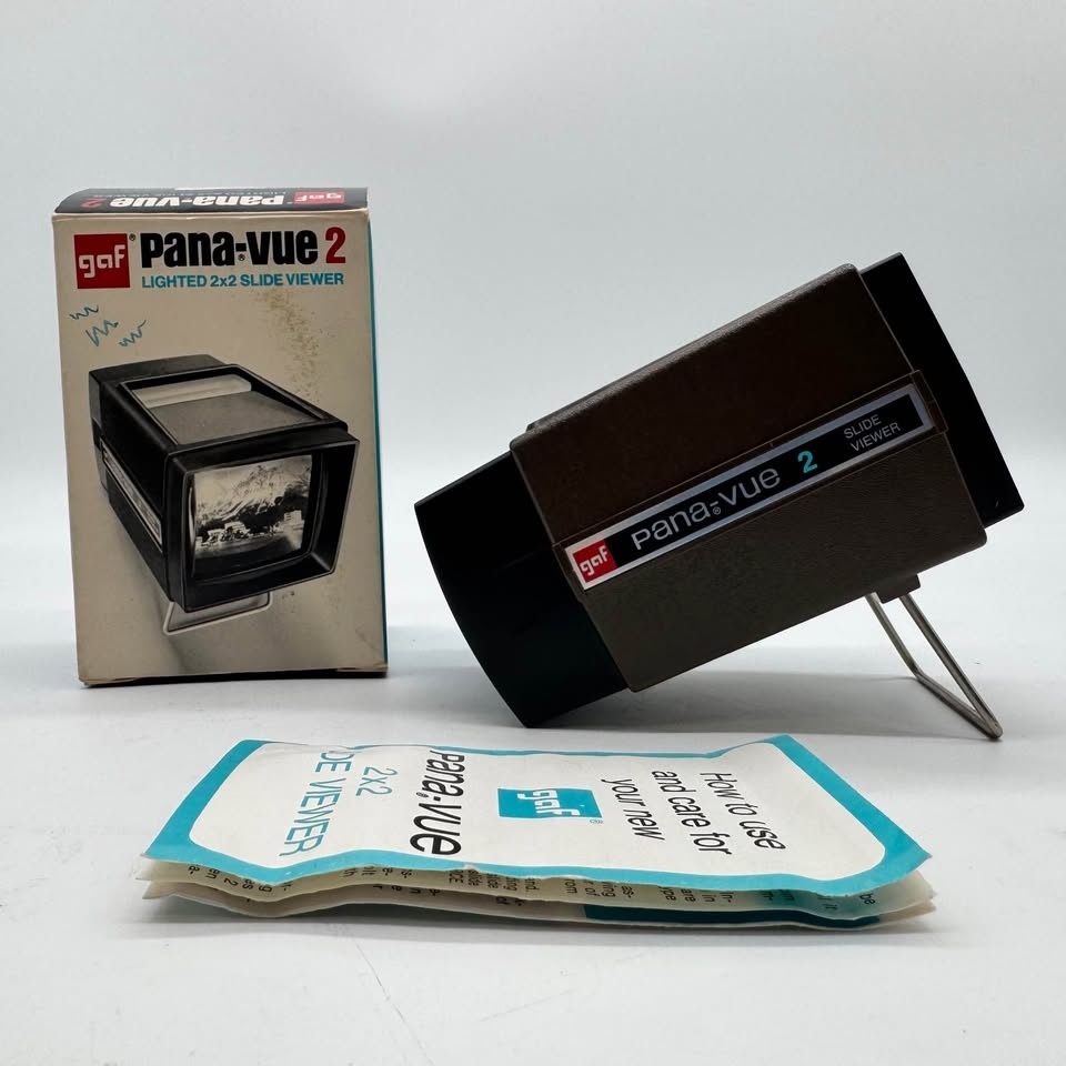 Vintage GAF Pana-Vue 2 Slide Viewer w/ Box (1960s) - photo 3