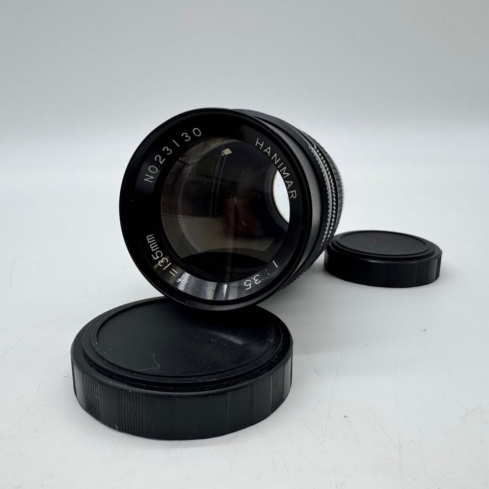 Hanimar 135mm f/3.5 Vintage Camera Lens w/ Caps - photo 5