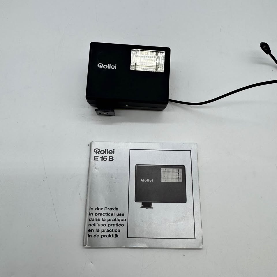 Rollei E 15 B Vintage Camera Flash w/ Manual